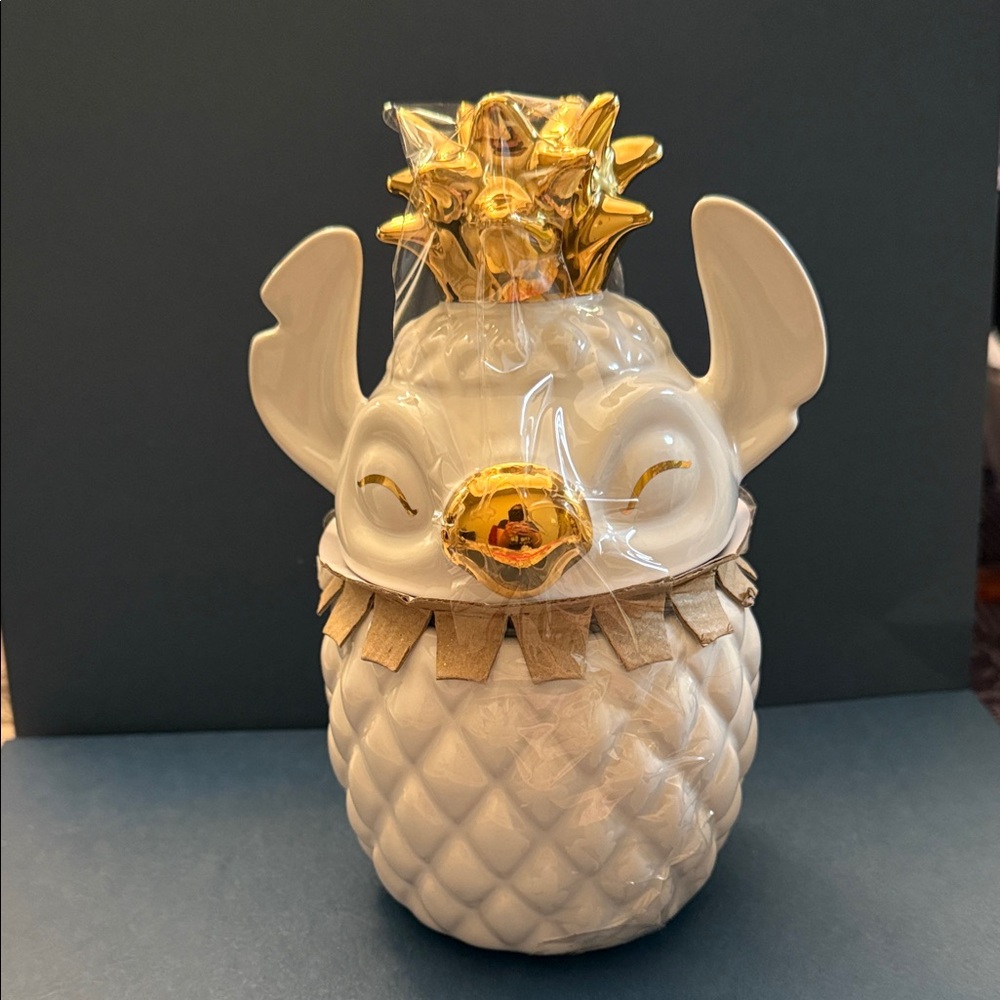Disney Stitch Pineapple Scented Candle with Lid.